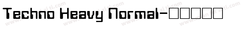 Techno Heavy Normal字体转换